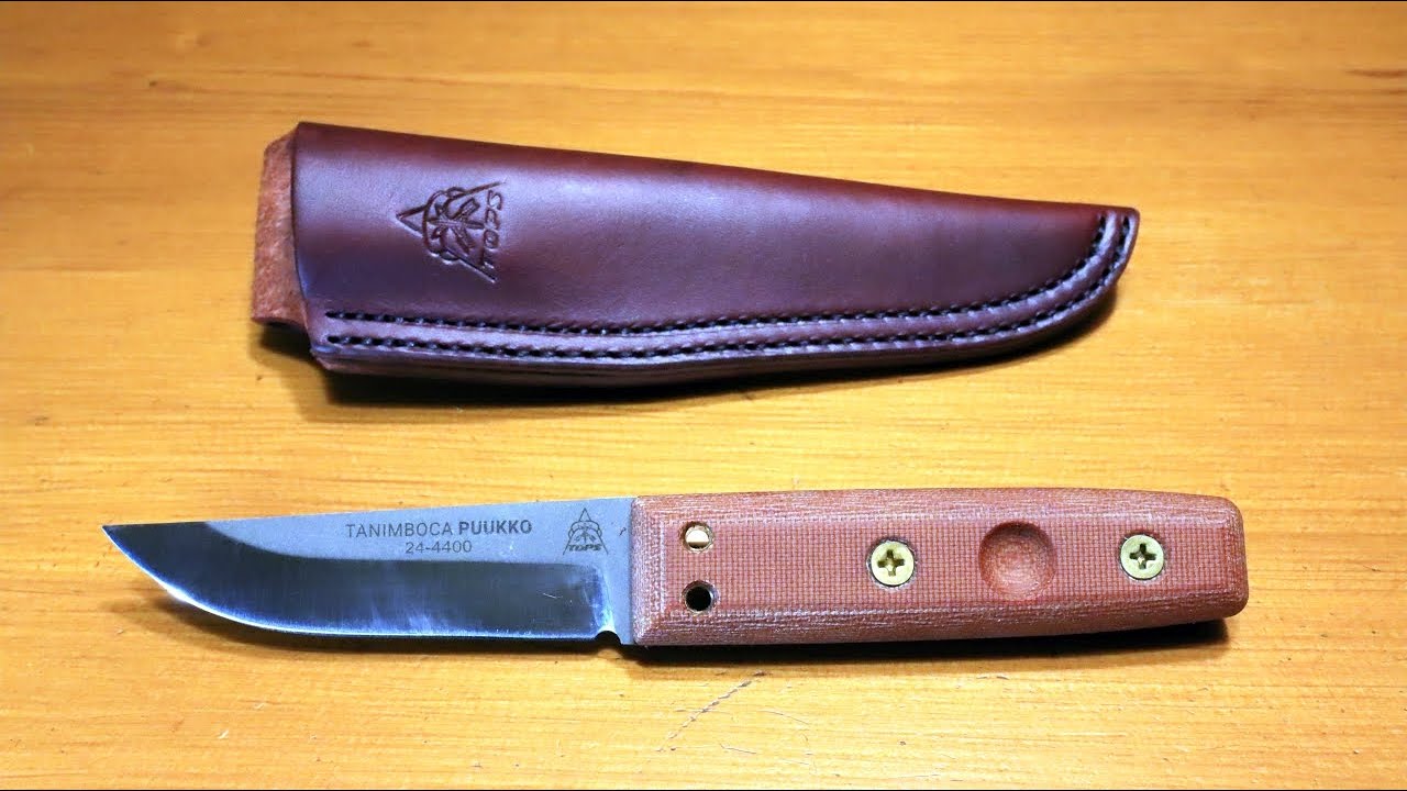 TOPS Tanimboca Puukko a tři kluci šedesátníci. A good knife and a meeting of friends.