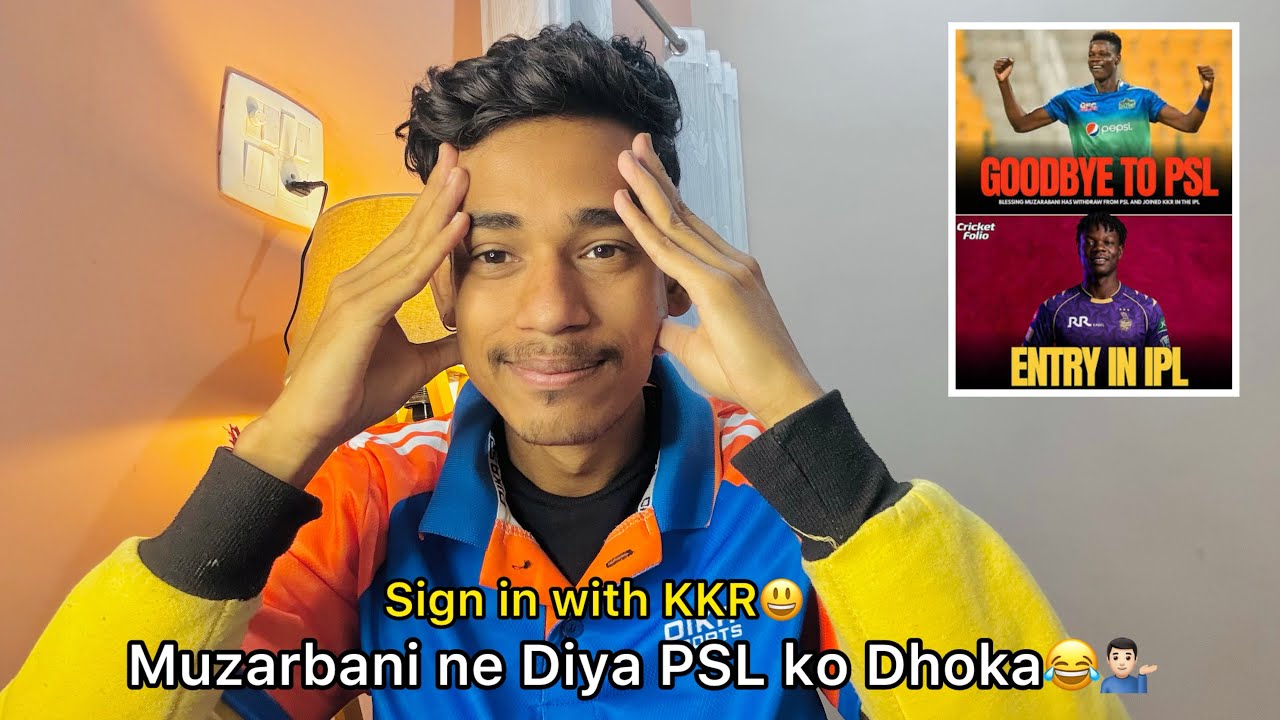 Muzarbani pulled out their name to PSL for joining IPL😂😃 #blessingmuzarabani #kkr #psl #ipl 