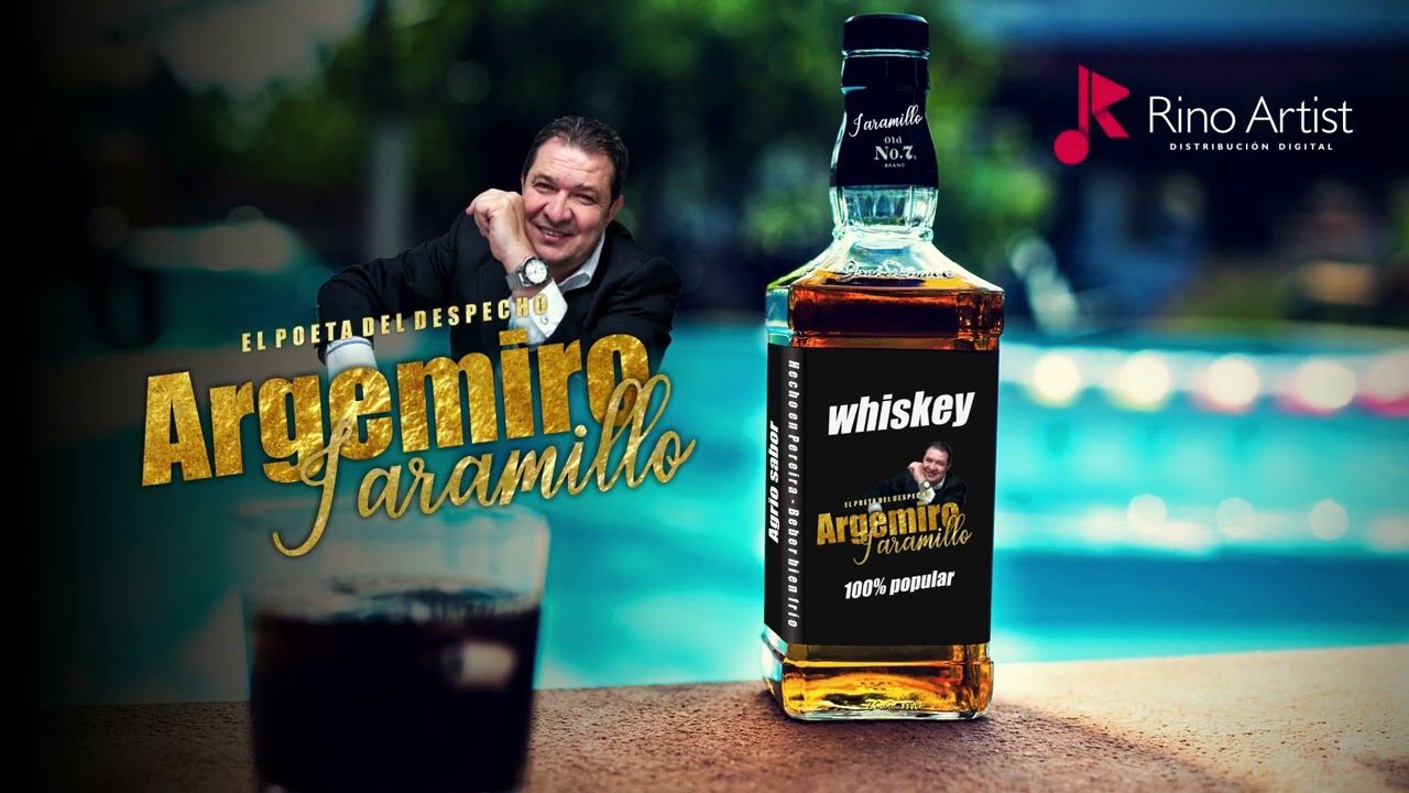 🥃 Hoy me quiero emborrachar   Argemiro Jaramillo Lyric Video 🥃