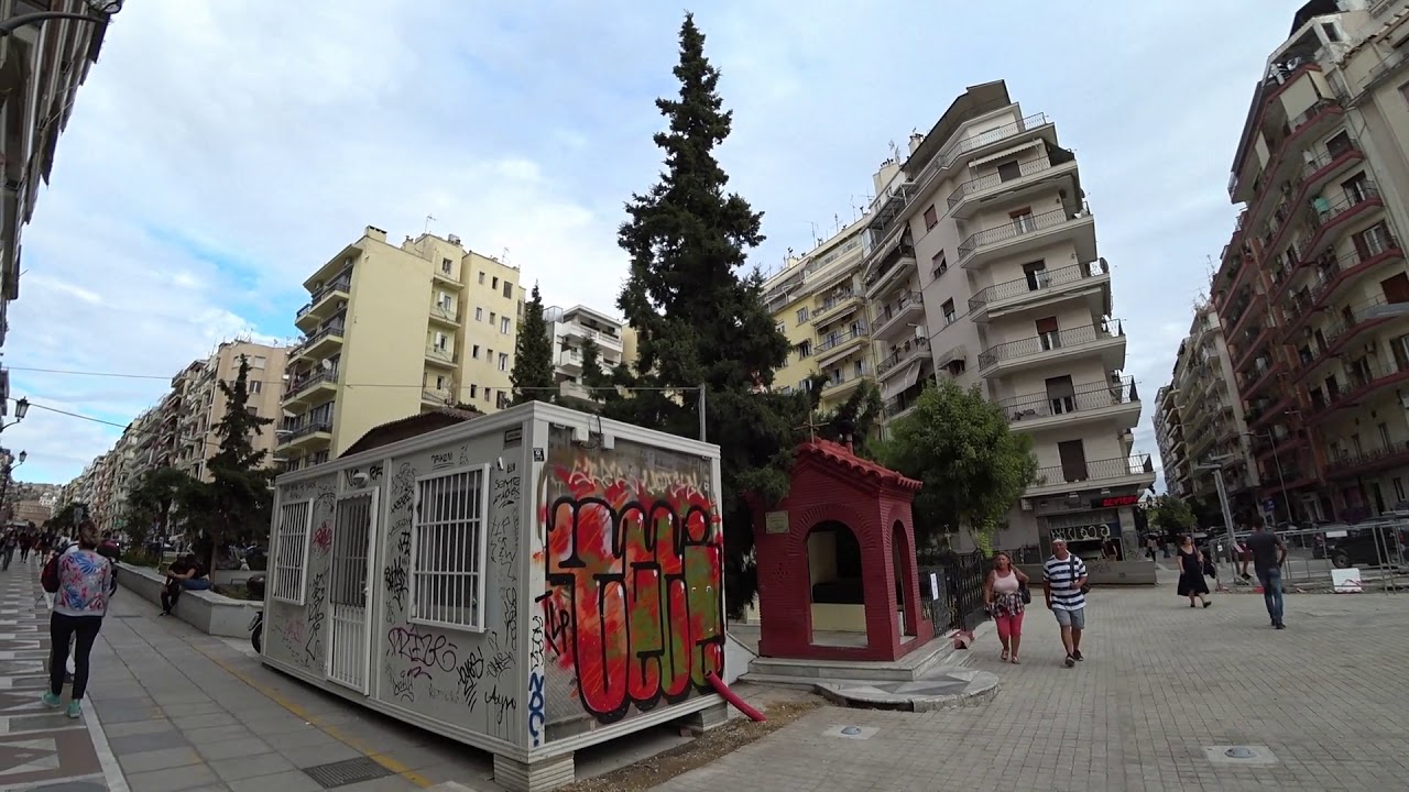 Греция, Салоники,православная церковь, прогулка по центру города