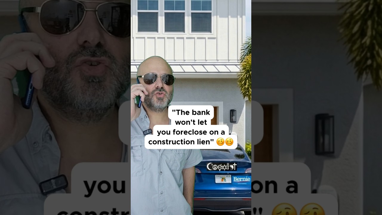 FL Contractors & Subs, a mortgage isn't a barrier to filing & foreclosing on a construction lien.