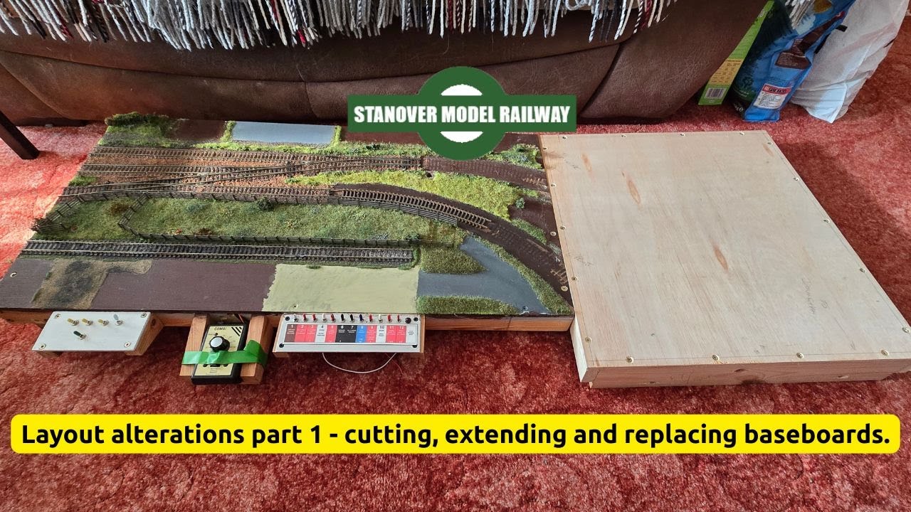 Layout alterations part 1 - cutting, extending and replacing baseboards.