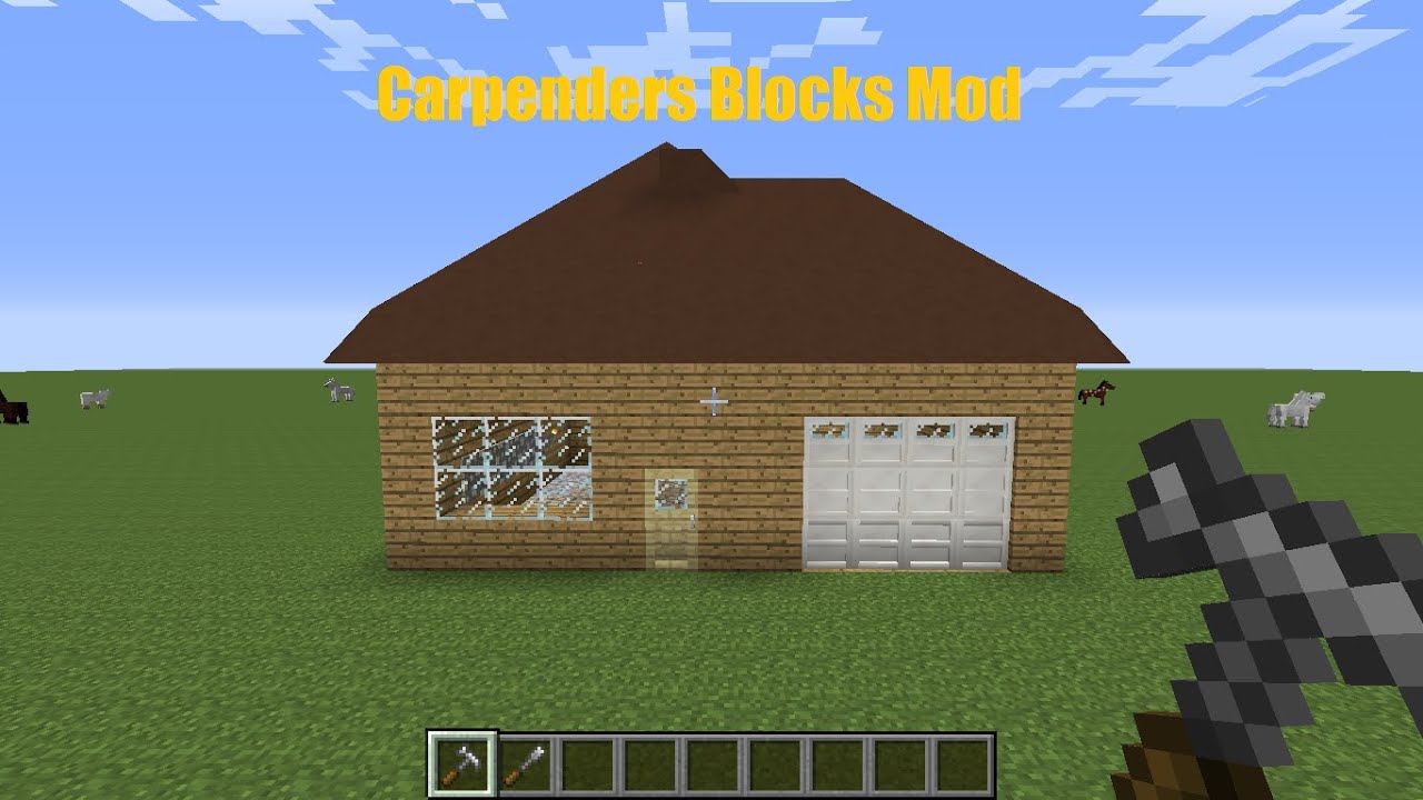 Minecraft Mod Showcase | Carpenters Blocks Mod