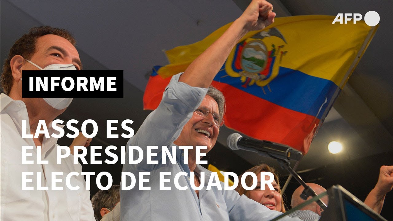Conservador Guillermo Lasso ganó la elección presidencial en Ecuador | AFP