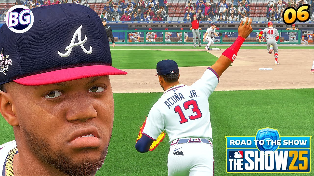 MLB The Show 25 RTTS Acuña Jr.: ¡TIRA un CAÑONAZO y Lo Saca en 3ª!