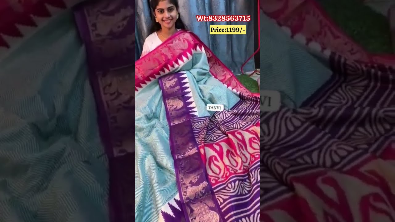 Bridal designs, pure handloom paper, silk sarees with pastel colours✨🫶||Semi Crush Viscose Dola sare
