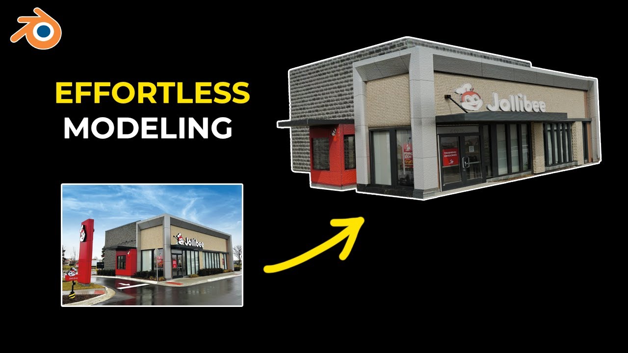 The lazy way to build buildings in blender