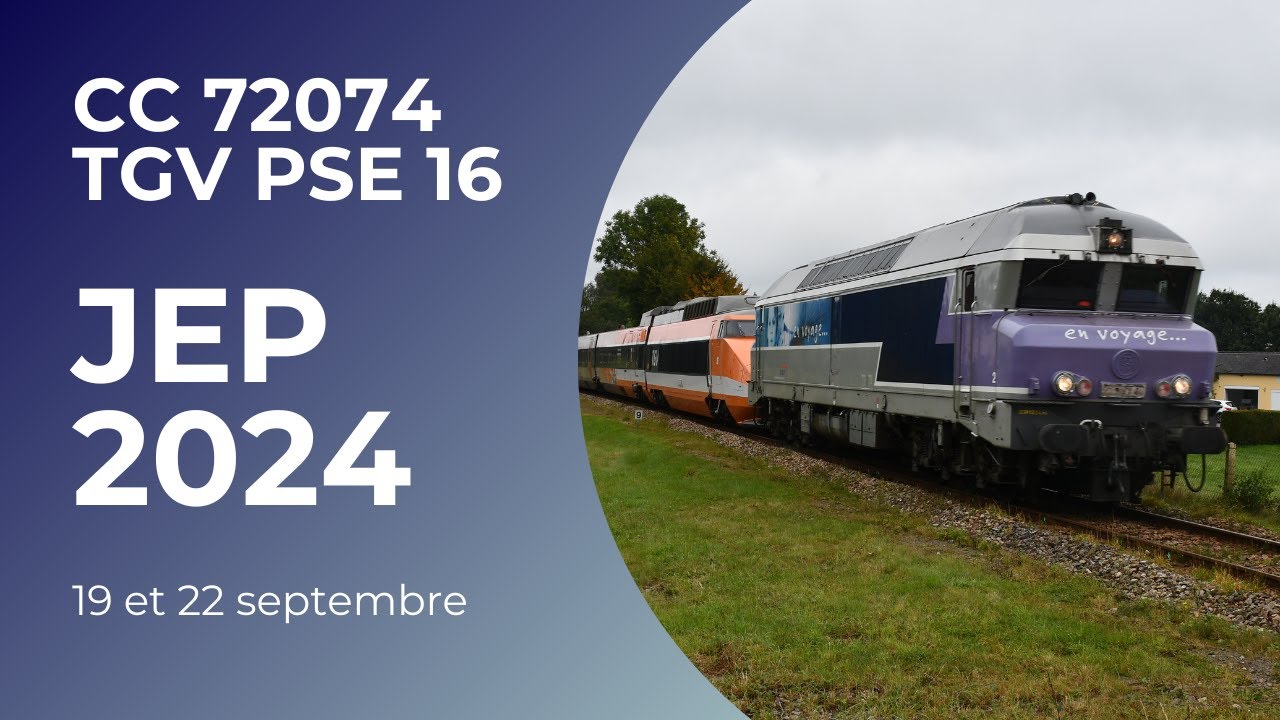 Acheminement de la rame TGV PSE 16 pour les JEP 2024