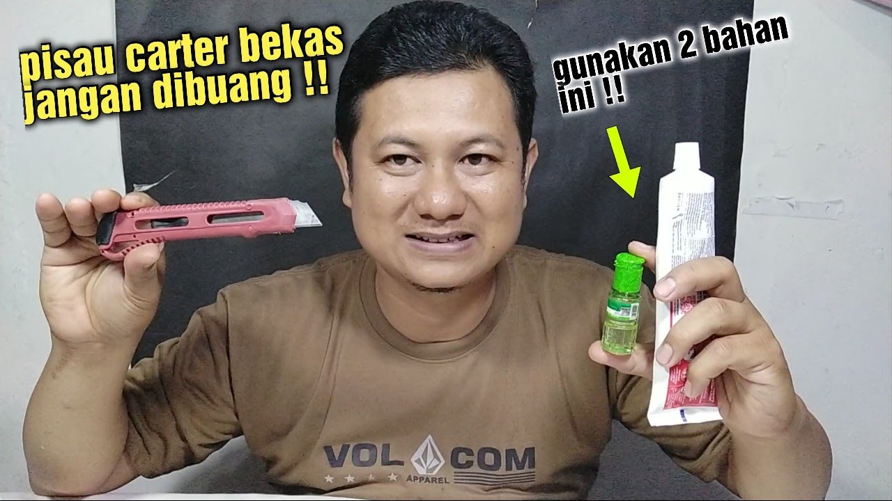 CARA MENAJAMKAN PISAU CUTTER YANG SUDAH TUMPUL DAN BERKARAT !!