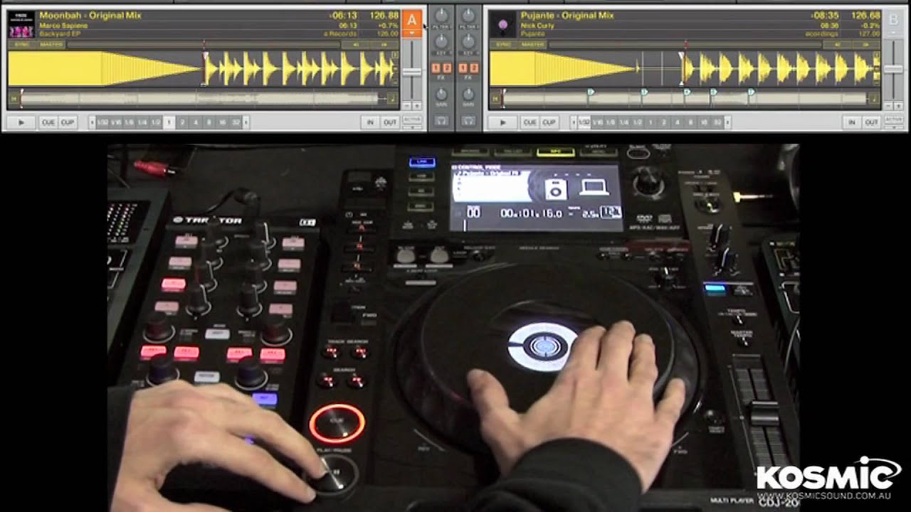 Traktor Pro controlled by CDJ2000