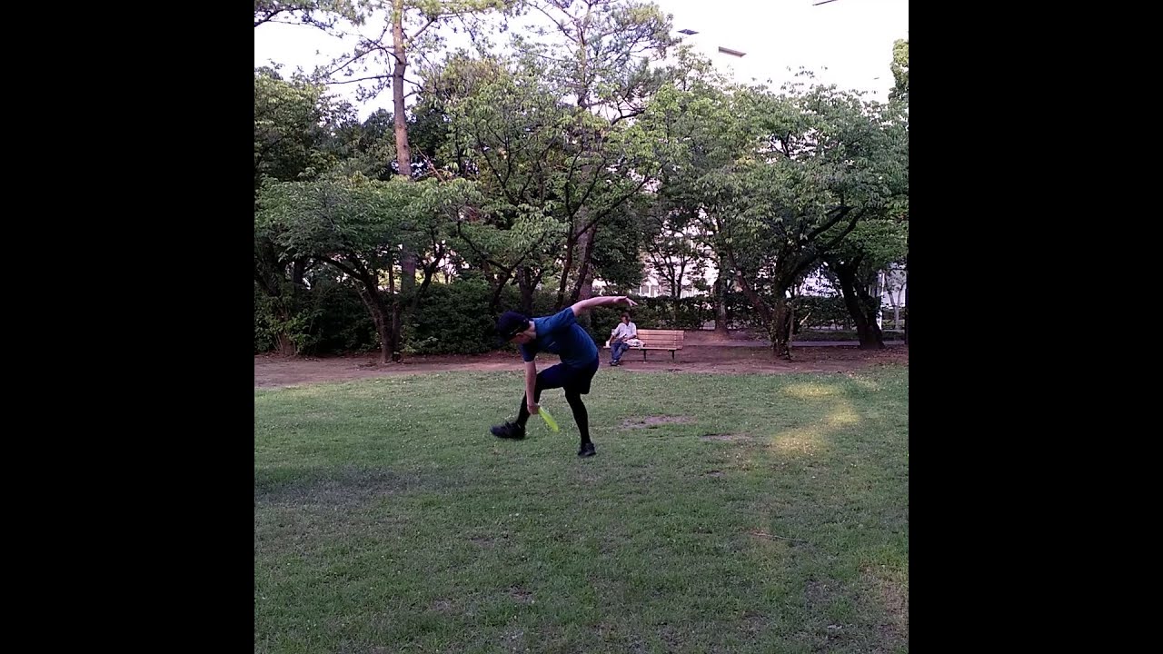 フリスビー（フライングディスク）フリースタイルの技に挑戦！2020.08　Technique of free style frisbee (flying disc)
