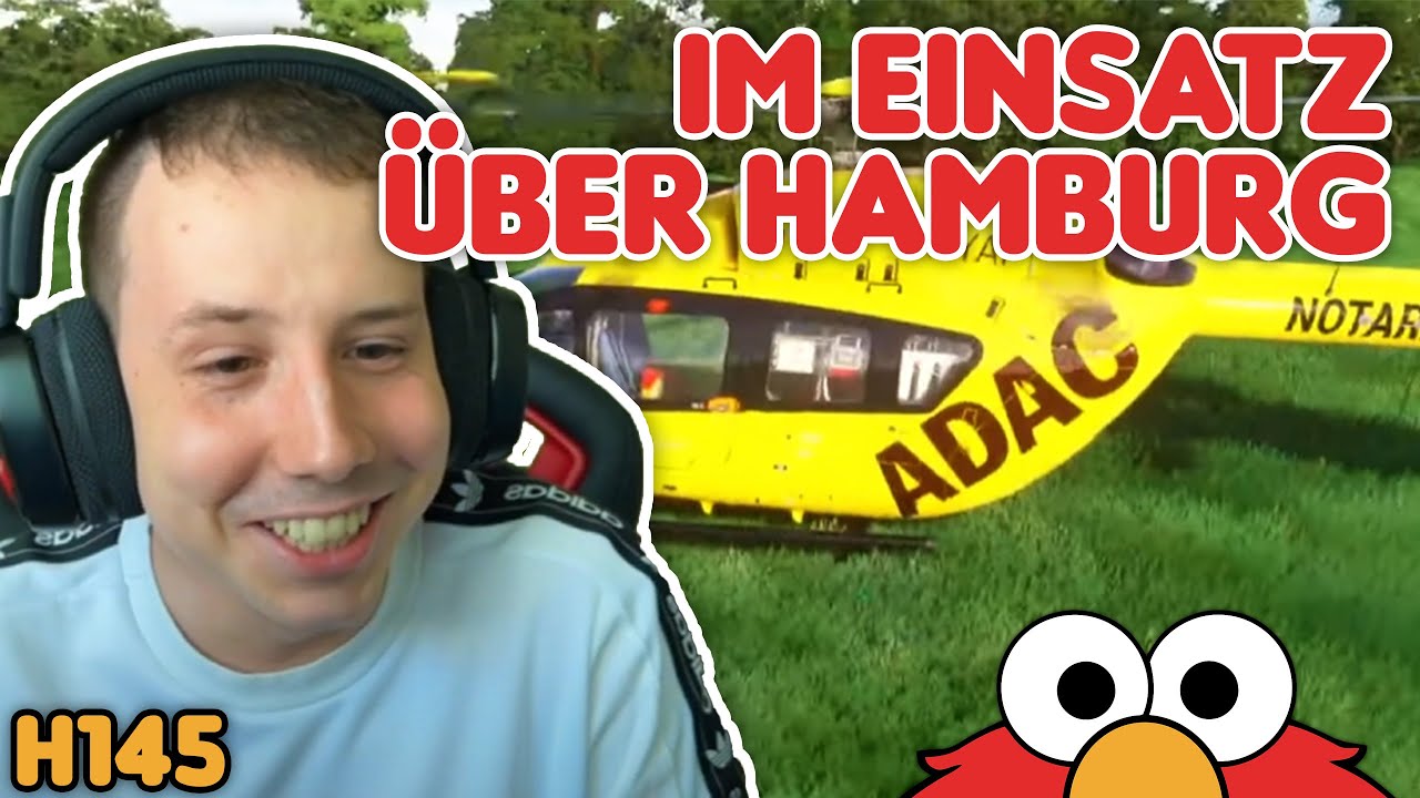 Christoph Hansa CHX50 im Einsatz &uuml;ber Hamburg mit ATC #vatsim