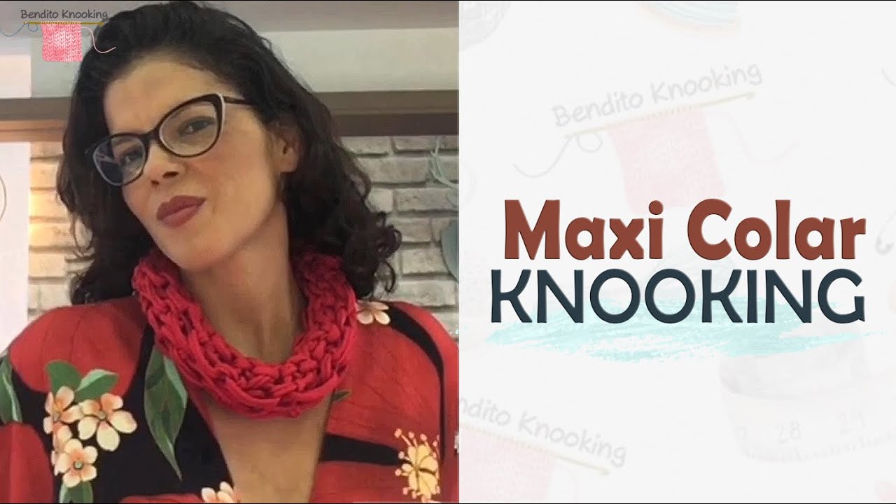Maxi Colar em Knooking