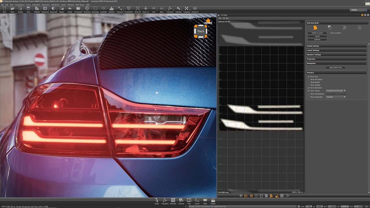 Autodesk VRED - Tutorial - How to achieve a realistic looking taillamp in OpenGL