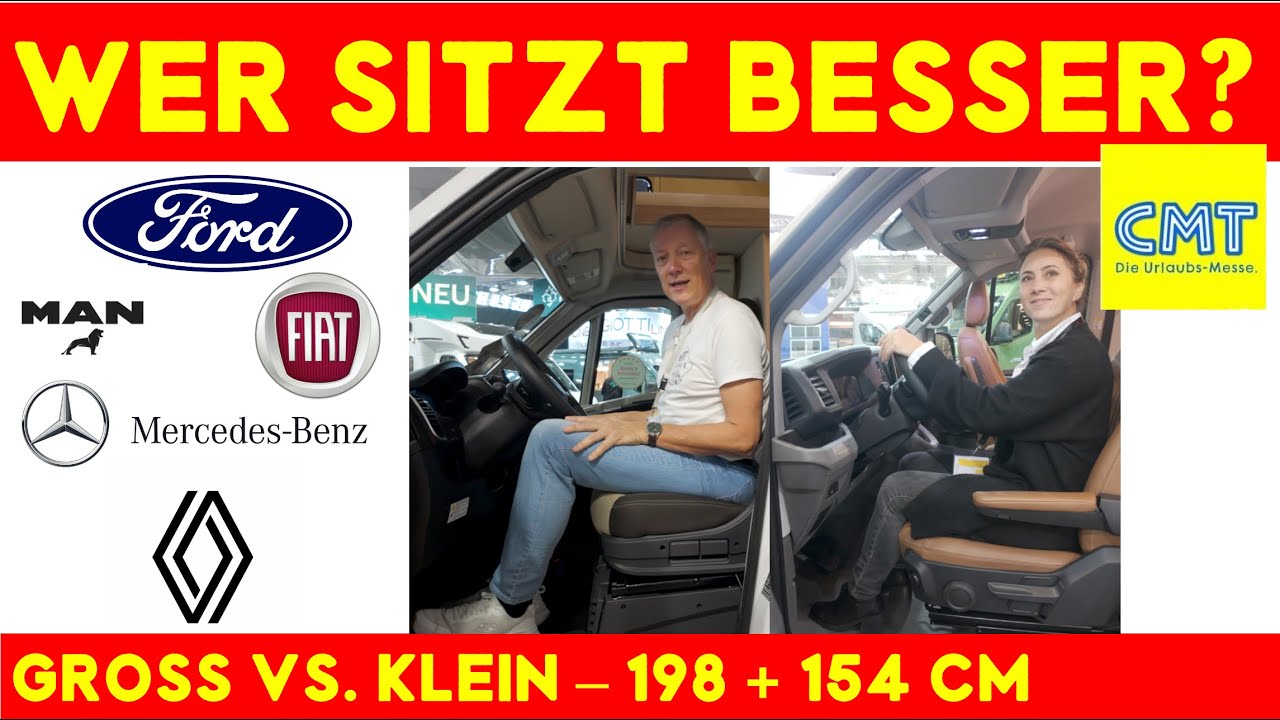 ⁉️ Passt hier überhaupt jemand rein?! Sitz-Check im Wohnmobil 🤔