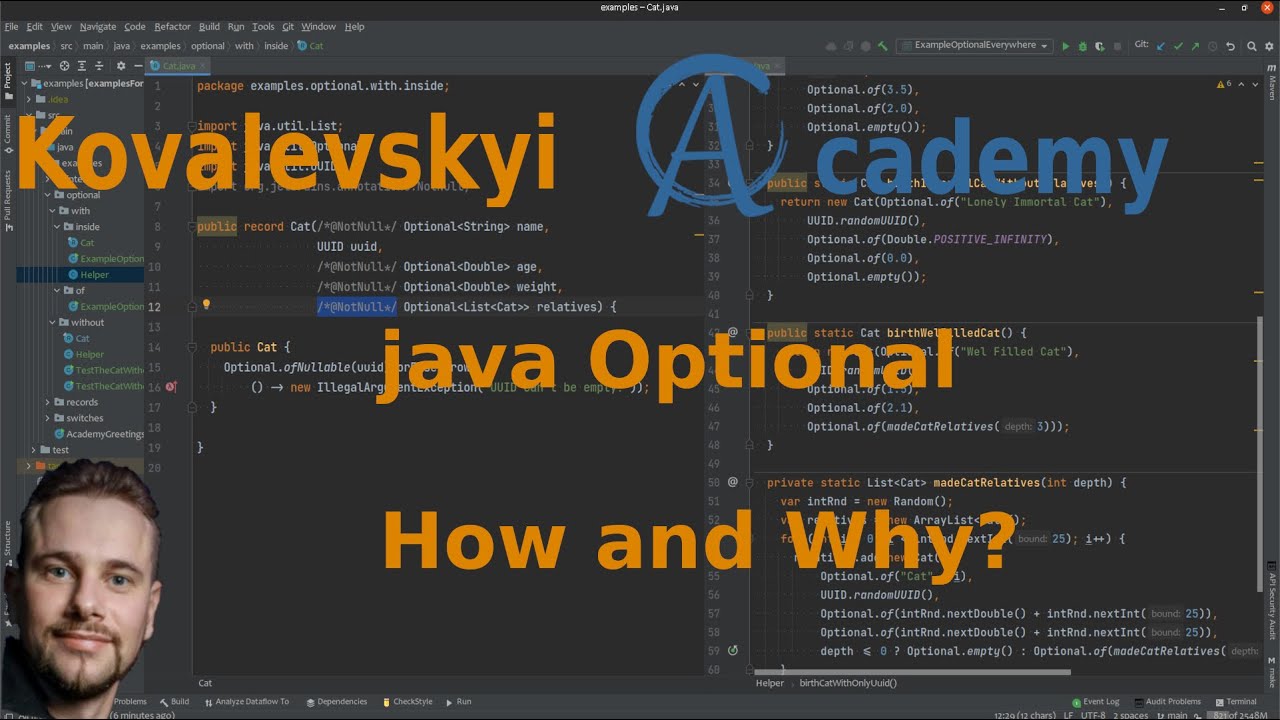 Java Optional — попытка избежать NullPoinerException.