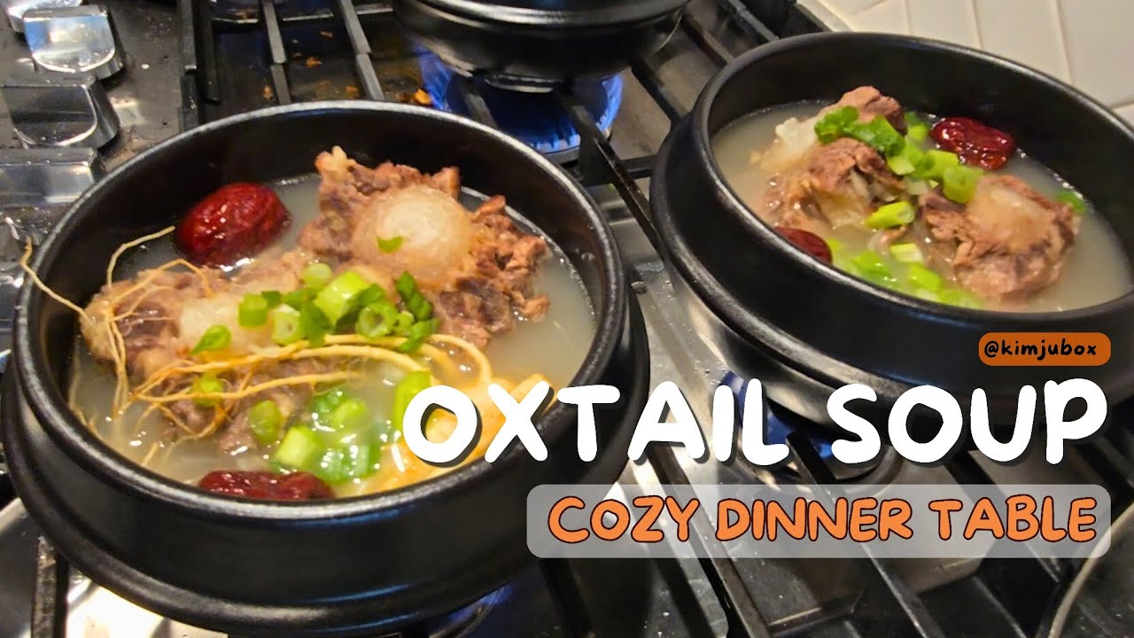 Korean Oxtail Soup (Sokkoritang) | Cozy Dinner Table
