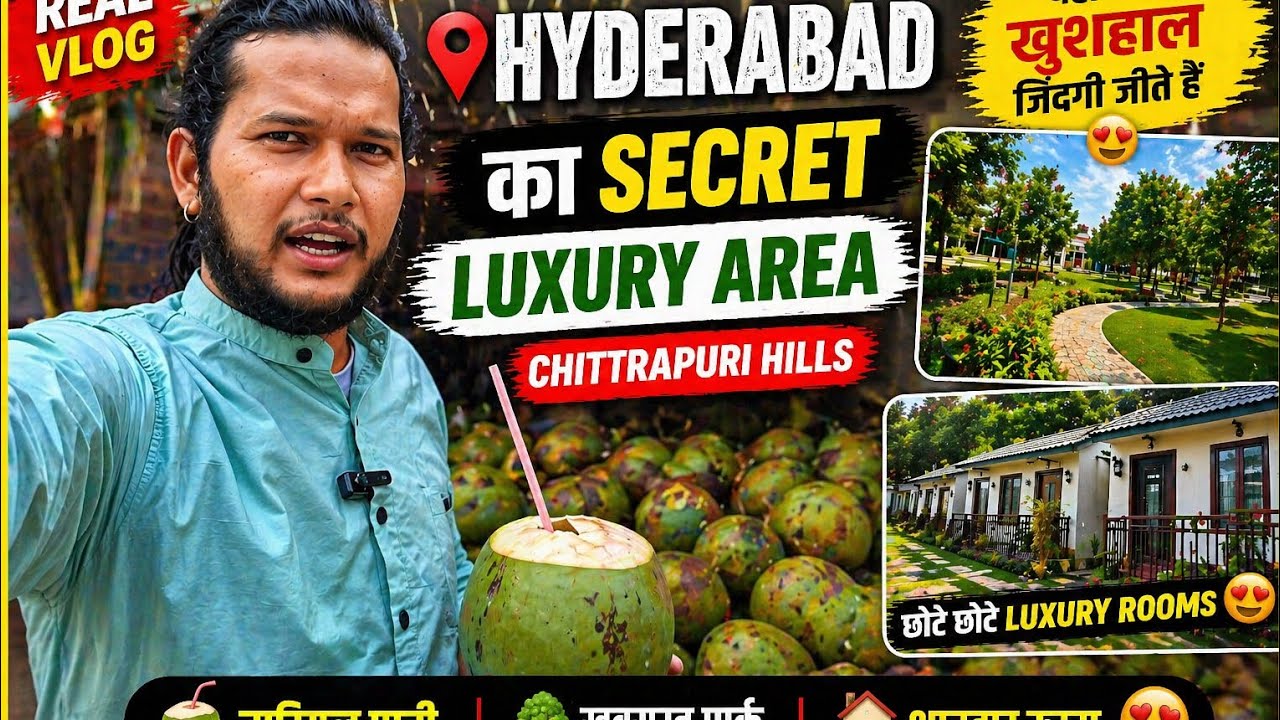 &ldquo;Hyderabad Hidden Luxury Life 😍 | Chittrapuri Hills Vlog 🥥🌴&rdquo;
