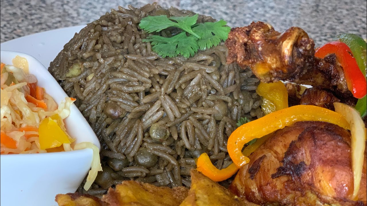 HAITIAN BLACK RICE RECIPE|| HOW TO MAKE HAITIAN BLACK RICE|| HOW TO MAKE DIRI DJON DJON||