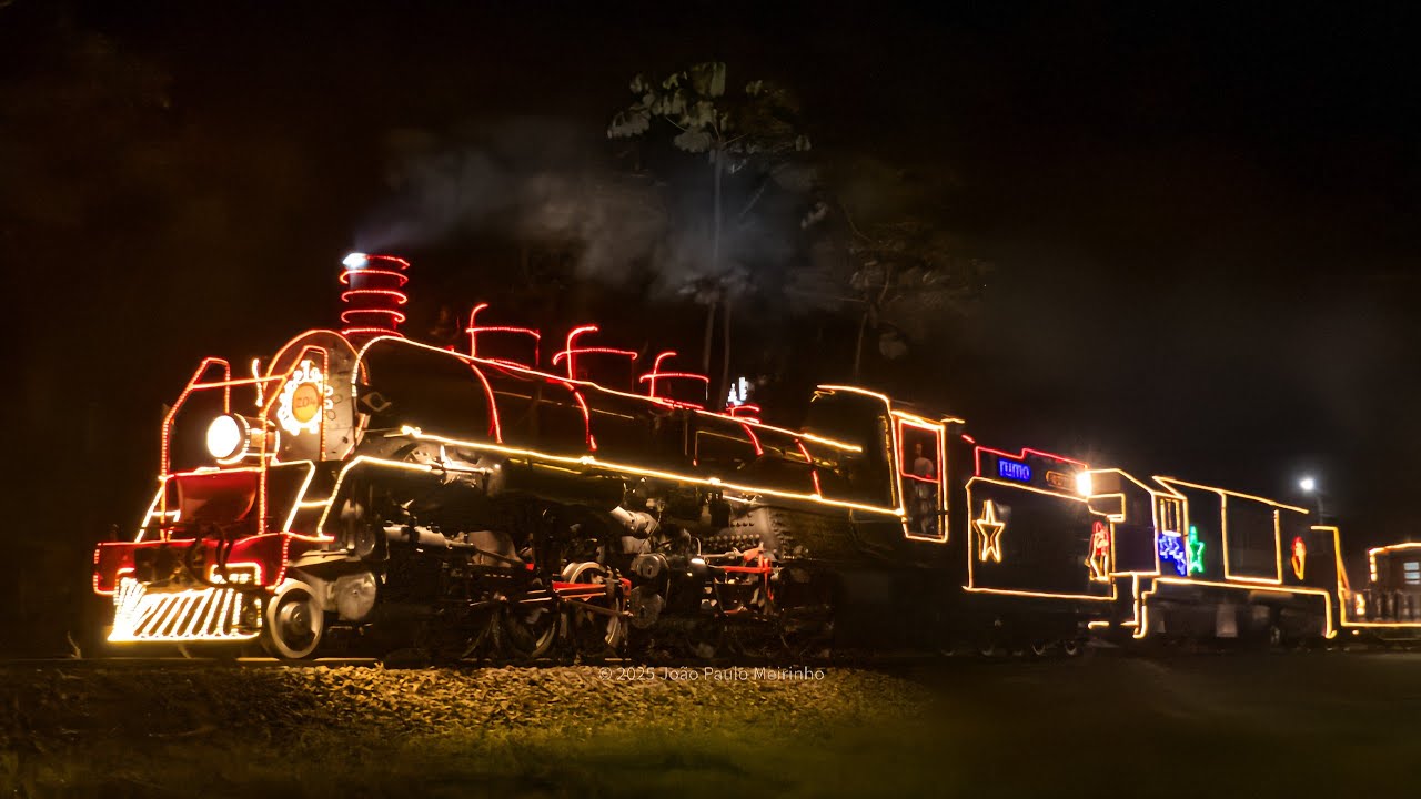 SEGUETRENS- TREM DE NATAL COM MARIA FUMAÇA MALLET 204 EM SANTA CATARINA - 12/2025