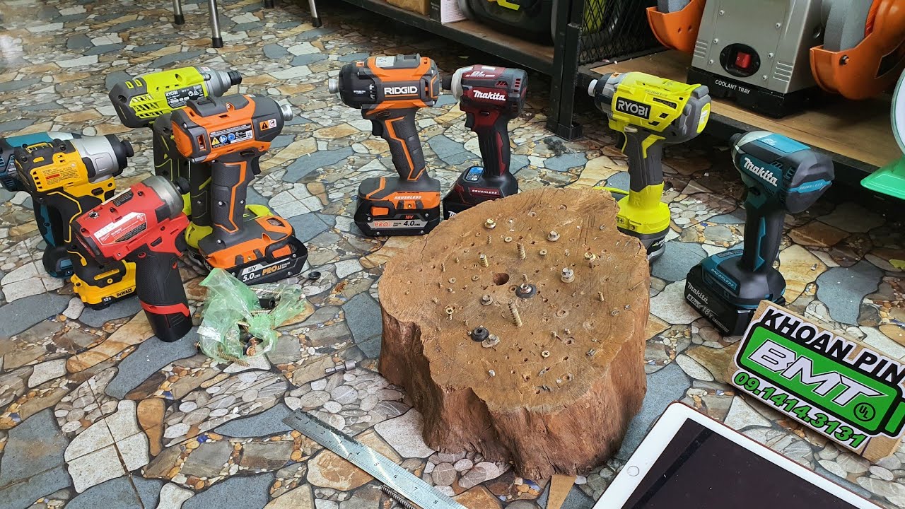 Test thực chiến xem mấy em vít như thế nào nhé cả nhà. Ryobi, Makita, Ridgid 11 tháng 5, 2020