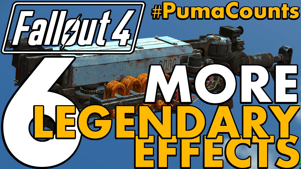 6 самых легендарных и уникальных эффектов оружия в Fallout 4 #PumaCounts