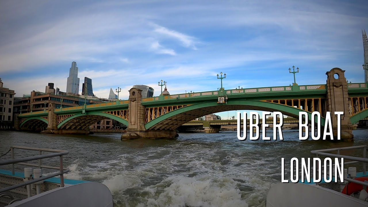 London Boat Ride part 2, Uber Boat, Tower Bridge - Battersea Power Station, Transport Inaczej