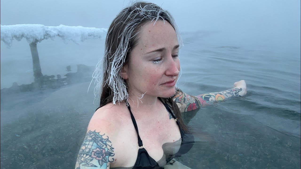 Deep Alaskan Winter Hot Springs Soak in -40 Degrees