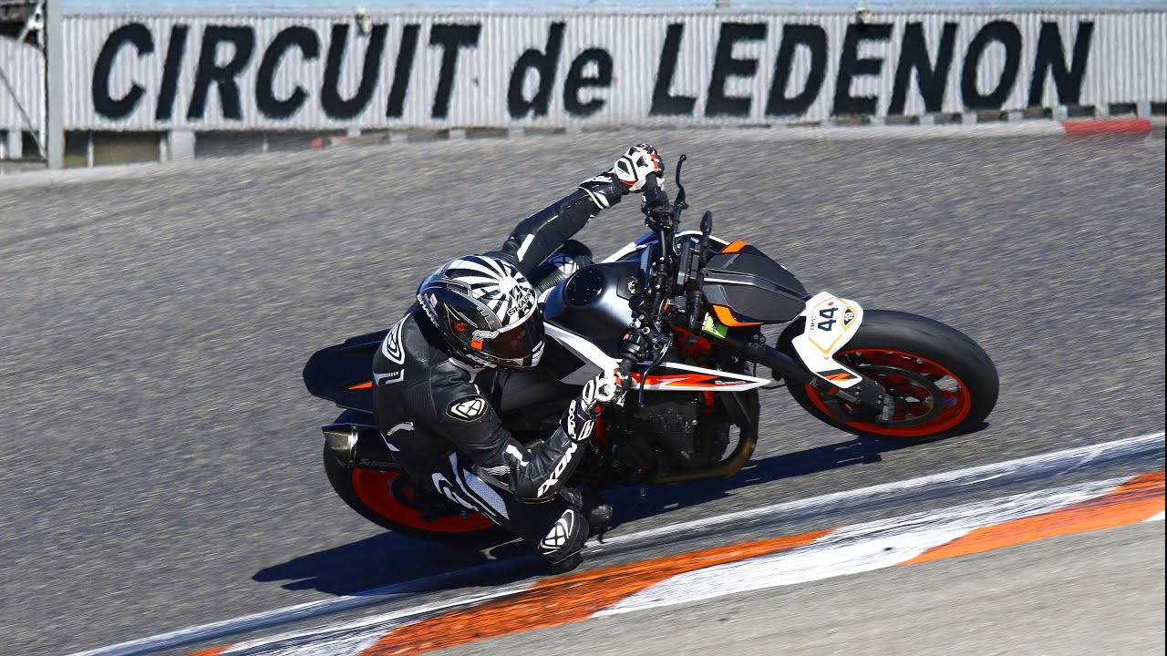 Circuit de Ledenon KTM 890 Duke R Part2 Groupe intermédiaire