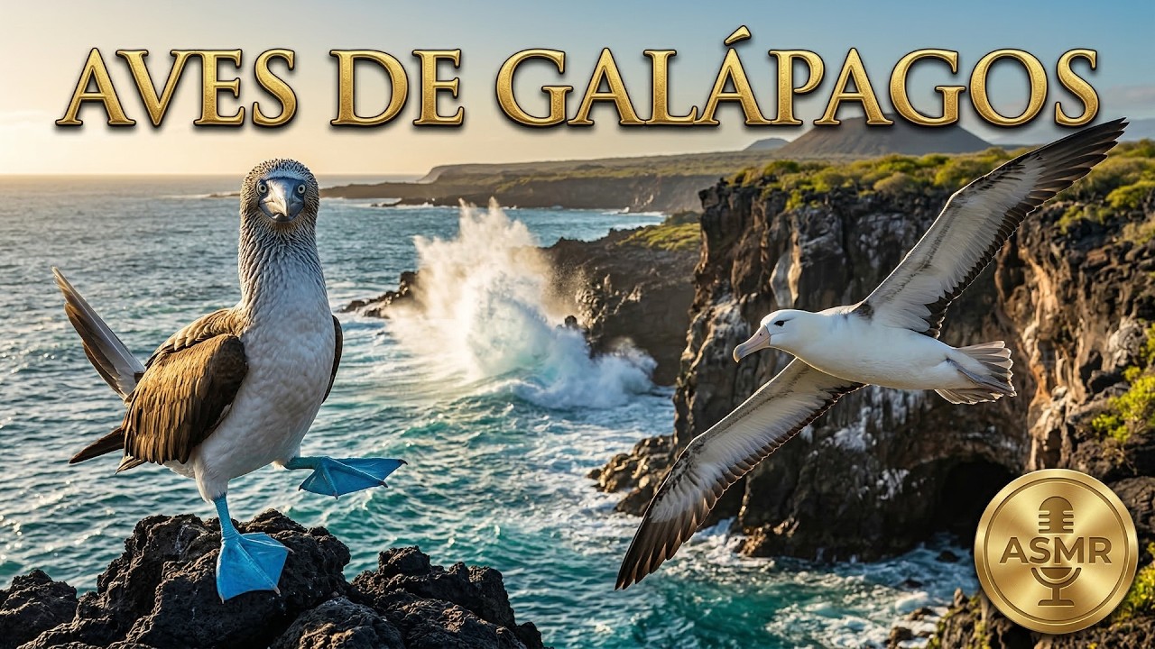 Aves de Galápagos — Sonidos del Santuario Natural Más Puro del Mundo | 4K ASMR