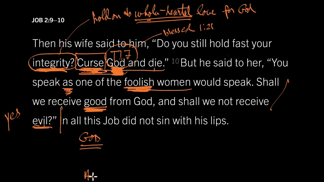 How a Fool Responds to Suffering: Job 2:4–10