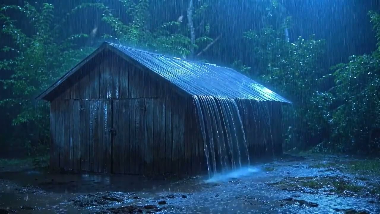 Rain Sounds For Sleeping - 99% Instantly Fall Asleep With Rain And Thunder Sound At Night ASMR