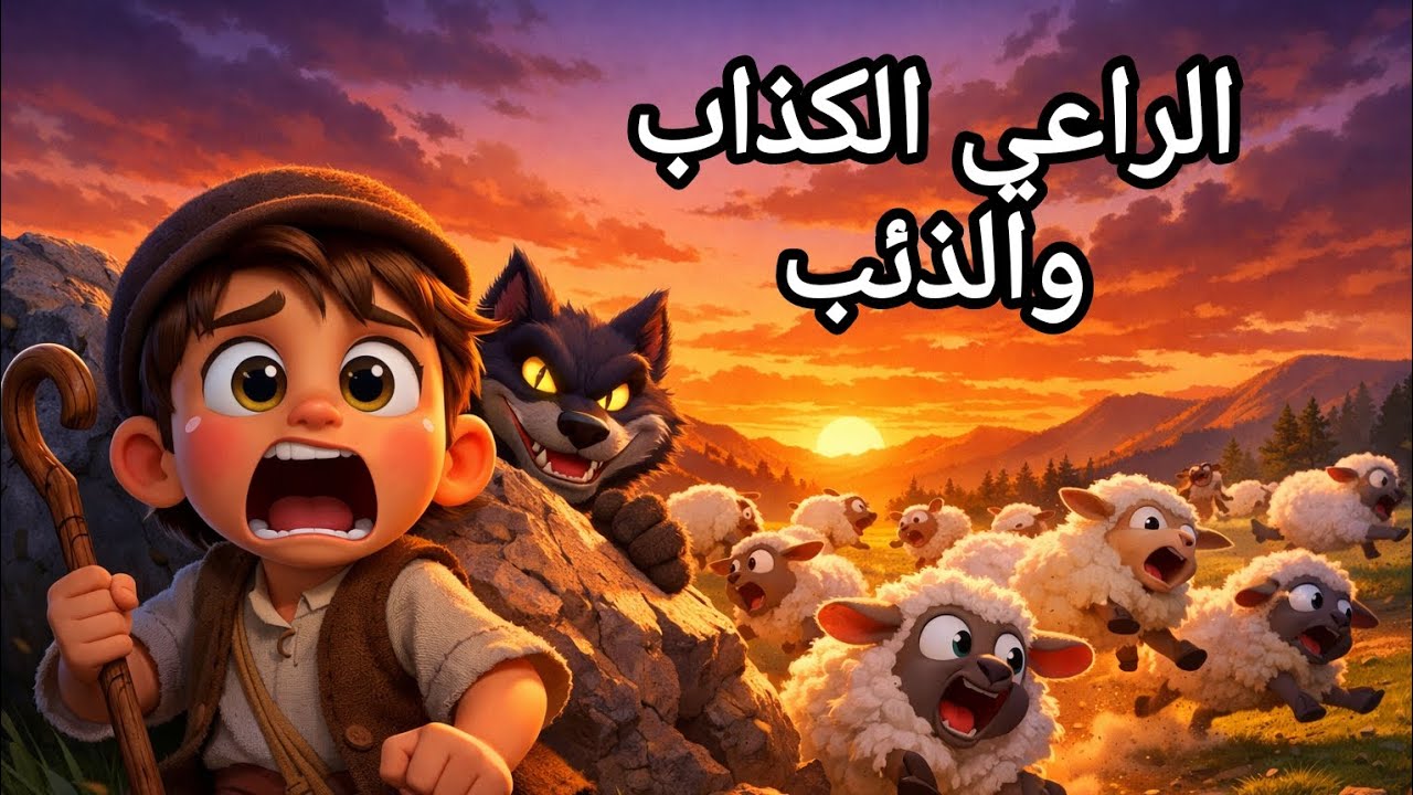 قصة الراعي الكذاب والذئب | قصص قبل النوم للأطفال مع وجد وليانا | قصص عالمية