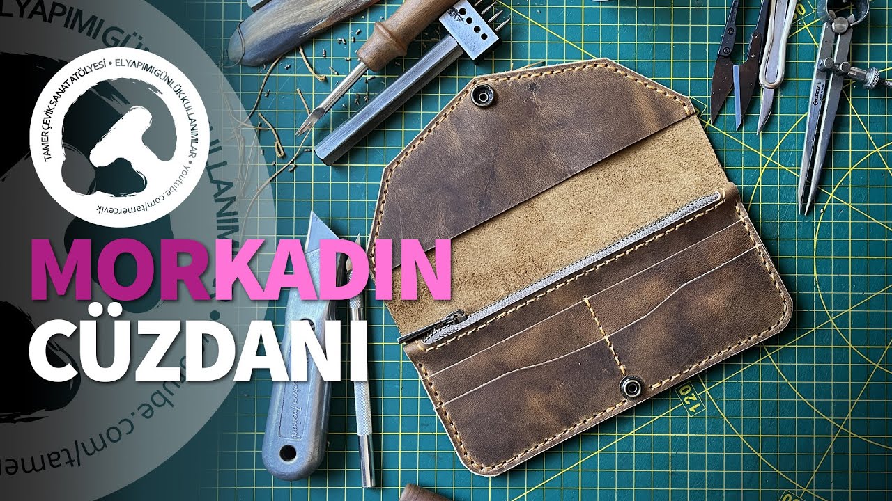 MorKadın Cüzdanı / BEDAVA KALIP PDF / FREE PATTERN