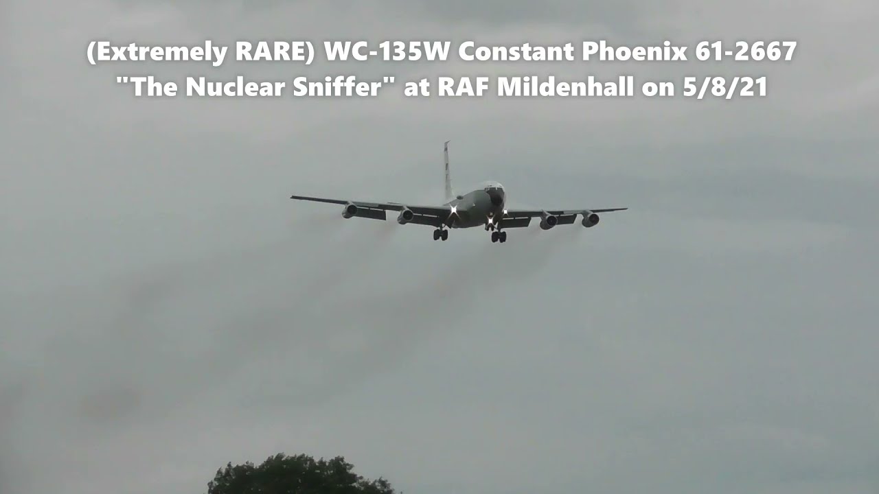 (Extremely RARE) WC-135W Constant Phoenix 61-2667 "The Nuclear Sniffer" at RAF Mildenhall on 5/8/21