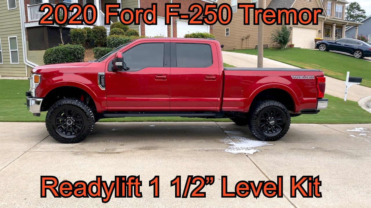Readylift 1 1/2” level kit on 2020 Ford F-250 Tremor 7.3L install
