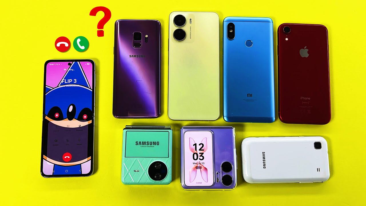 Samsung Z Flip 3 is Calling SEVEN Phones / Guess Which Phones Are Ringing ⁉️⁉️⁉️⁉️