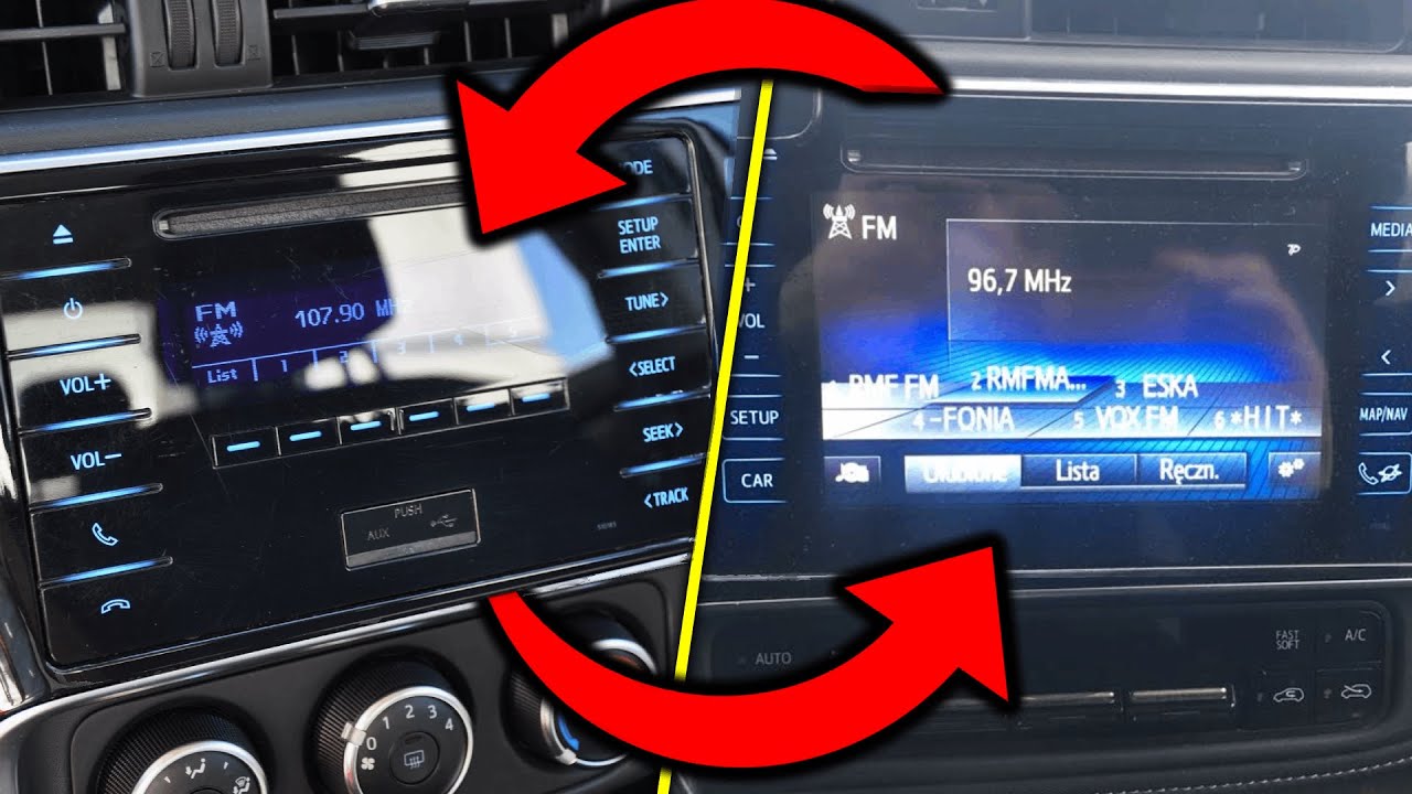 TOYOTA AURIS/COROLLA Wymiana RADIA / RADIO replacement / замена РАДИО