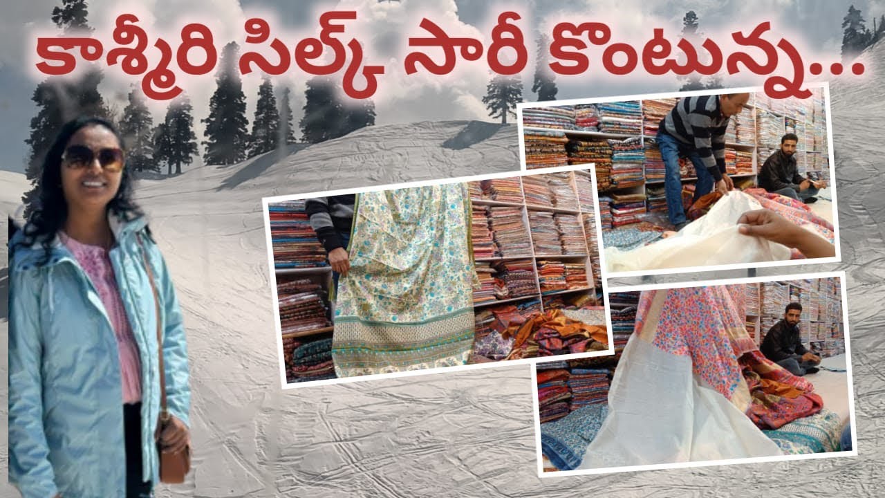 అందమైన కాశ్మీరీ చీరల షాపింగ్ తయారీదారుల వద్దే | Sarees Shopping @ Kashmir Manufacturers |