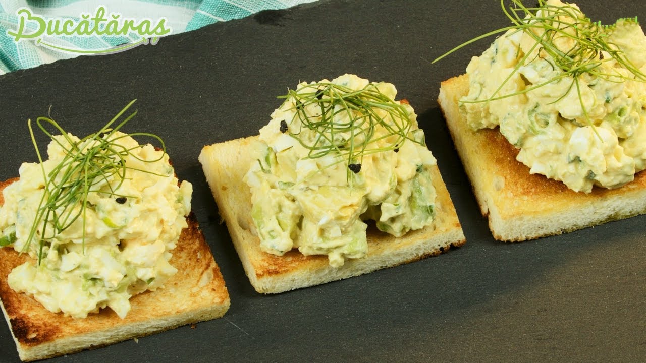 O gustare super delicioasă - Rețetă de salată de ou cu avocado și iaurt | Bucataras TV