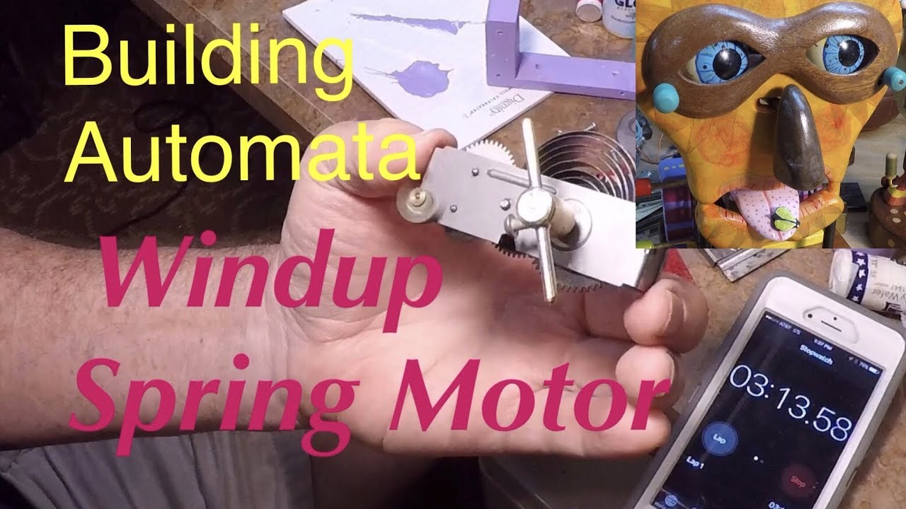 How to Use Wind Up Toy Spring Motors to Drive Automatons