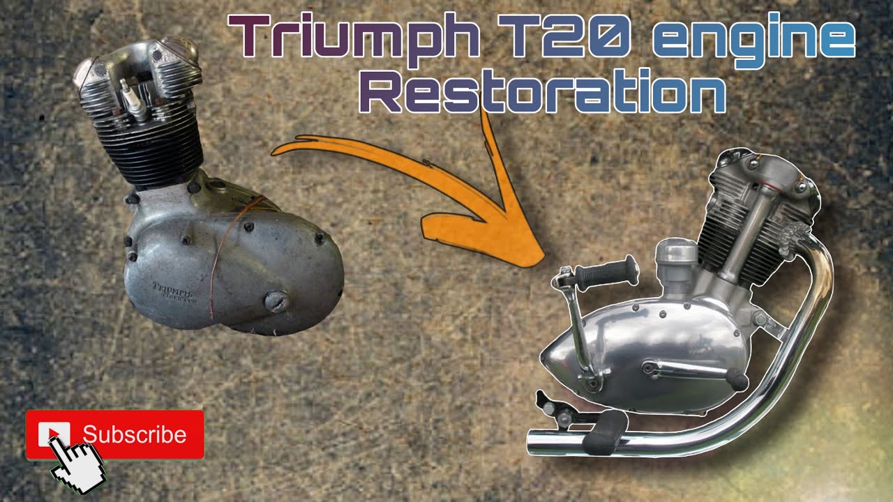 Triumph tiger cub T20 1960 engine restoration