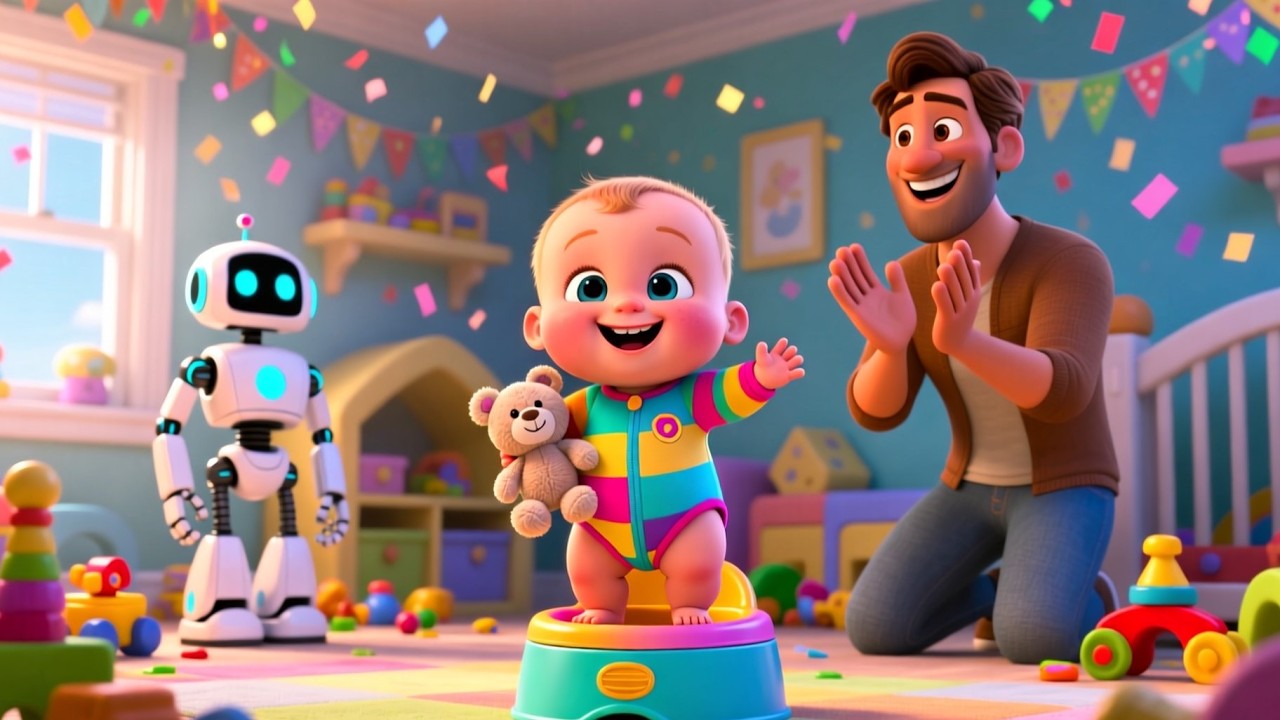 Baby’s Potty Adventure 🚽 | Potty Training Song for Kids | Fun Learning Rhyme