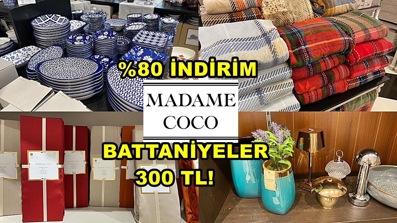MADAME COCO'YA KOŞUN💃/BATTANİYELER 300TL‼️/BÜTÜN ÜRÜNLERDE %80 İNDİRİM/ŞOK FİYATLAR/ÇEYİZ ALIŞVERİŞİ