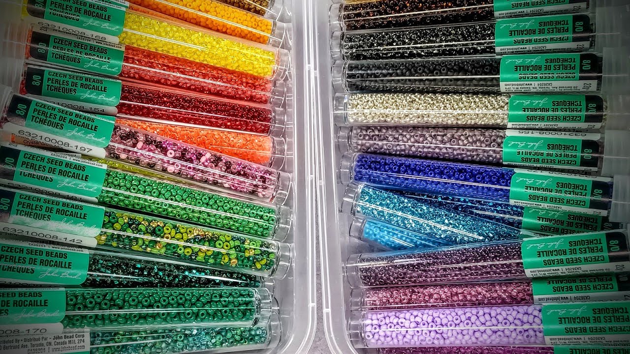 8/0 Sead Beads Available in 22g Tubes and Mixes from John Bead 