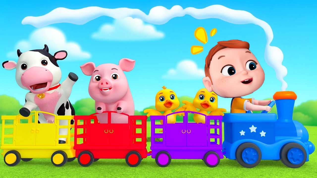 Animal Dance Song | Train Choo Choo & More Farm Song | Royal Kids Songs & Nursery Rhymes