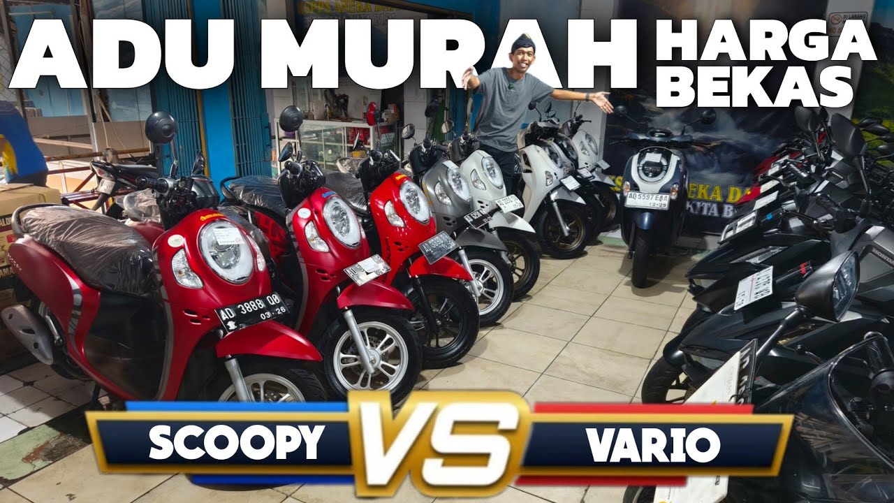 INI YANG PALING MURAH!? HARGA BEKAS VARIO VS SCOOPY - motor bekas murah - ANEKA JASA MOTOR SOLO 