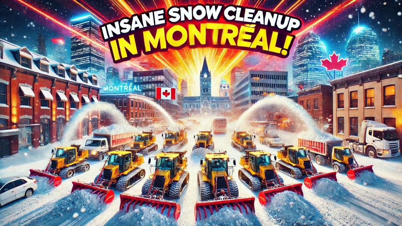 “Thousands of Snowblowers vs. Montreal’s Snowstorm! ❄️🚜”
