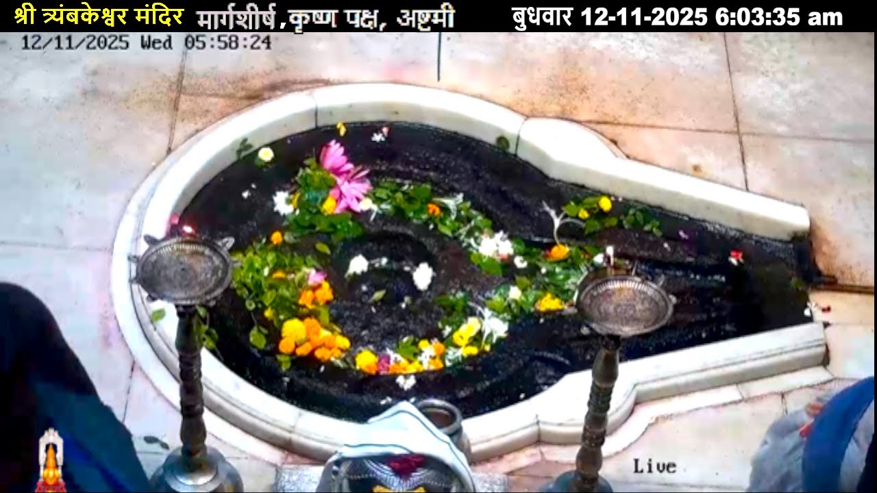 #12Nov25 #लाइव प्रातः #दर्शन श्री #त्र्यंबकेश्वर_ज्योतिर्लिंग #Live Shri #Trimbakeshwar_Jyotirlinga