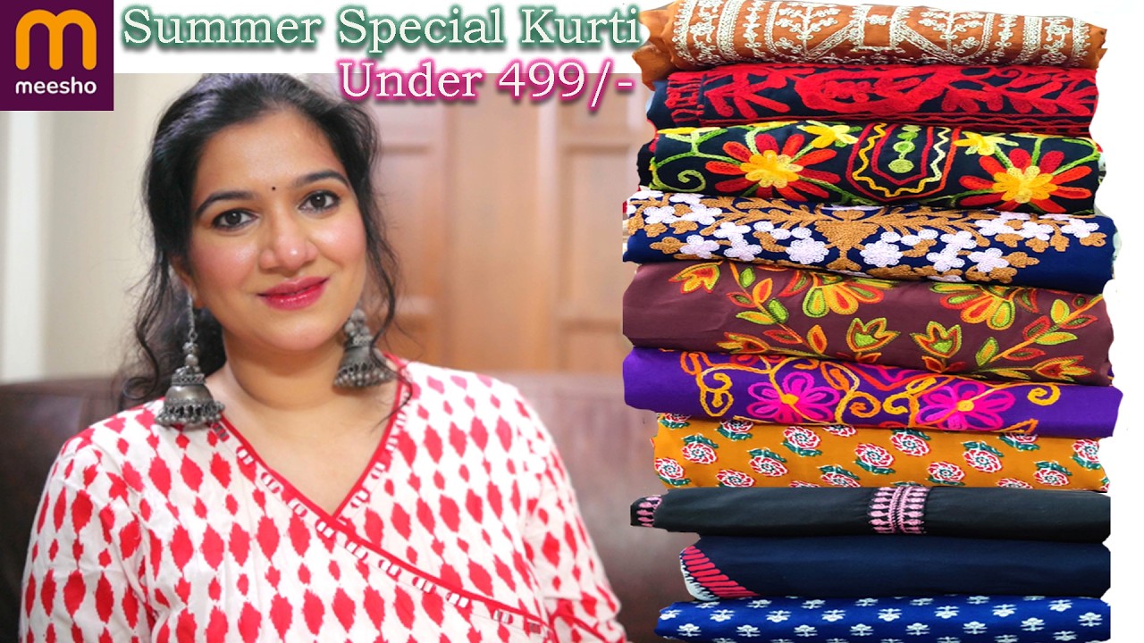 Meesho Sale Haul/Meesho Trendy Summer Special Kurti Starting@249#meesho #fashion #haul #meeshohaul